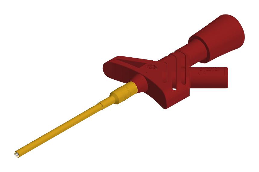 975106101 CLAMP-TYPE TEST PROBE, 3A, 1KV, RED HIRSCHMANN TEST AND MEASUREMENT