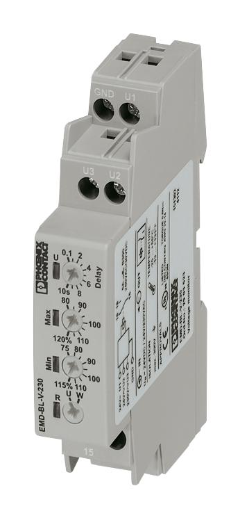2903523 VOLTAGE MONITORING RELAY, SPDT, DIN RAIL PHOENIX CONTACT