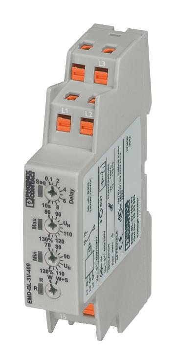 2903526 VOLTAGE MONITORING RELAY, SPDT, DIN RAIL PHOENIX CONTACT