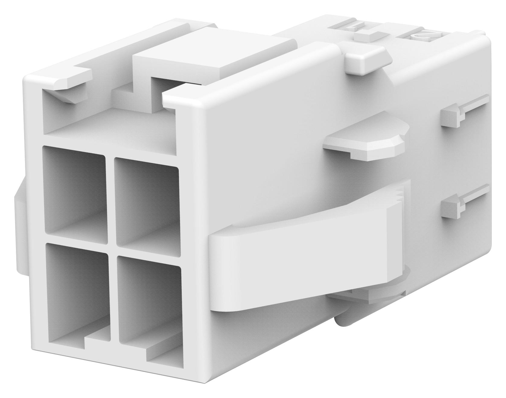 1-368589-1 RCPT HOUSING, 4POS, PA 66, NATURAL TE CONNECTIVITY