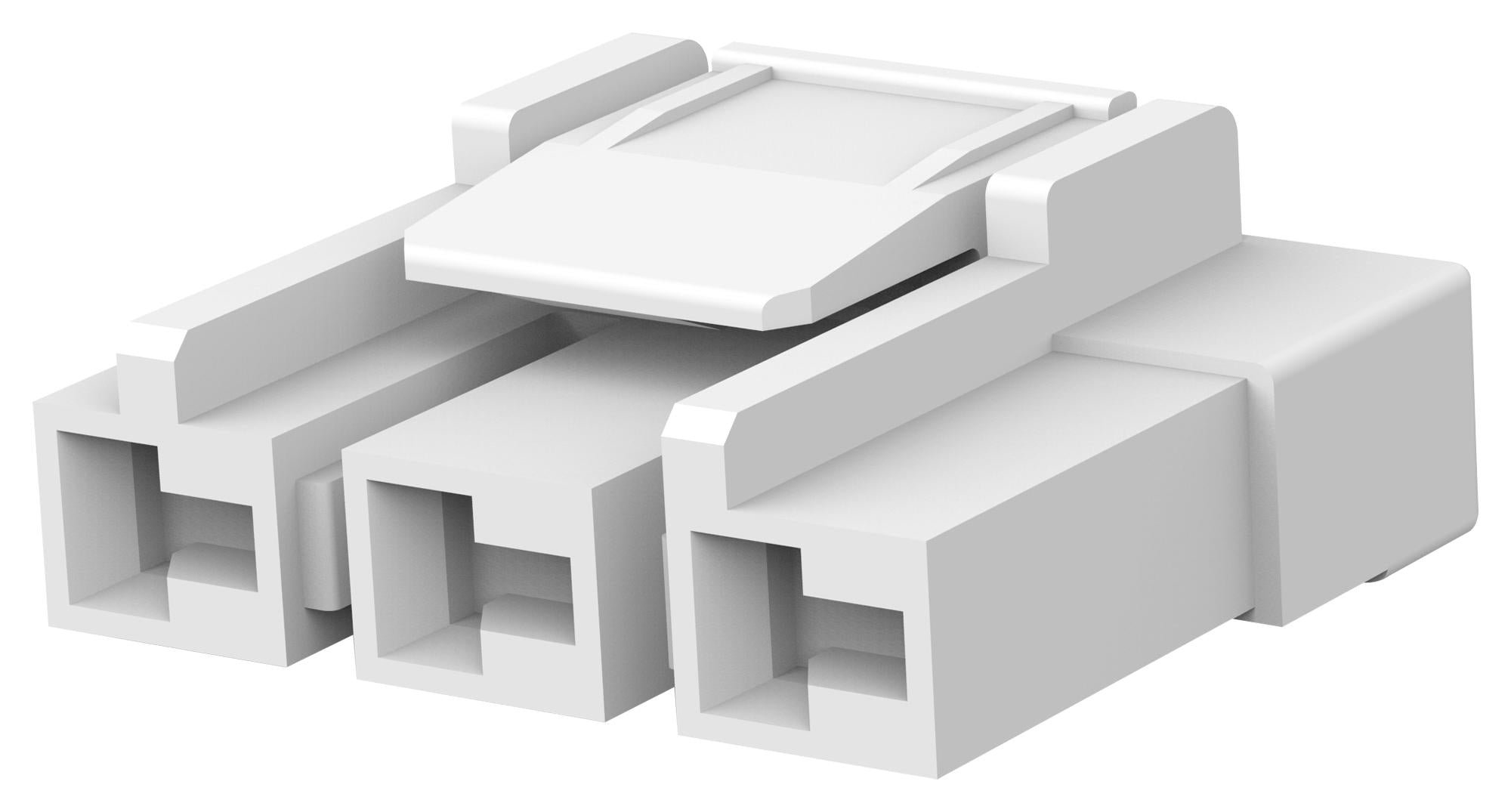 1903414-1 PLUG HOUSING, 3POS, PA 66 GF, NATURAL TE CONNECTIVITY
