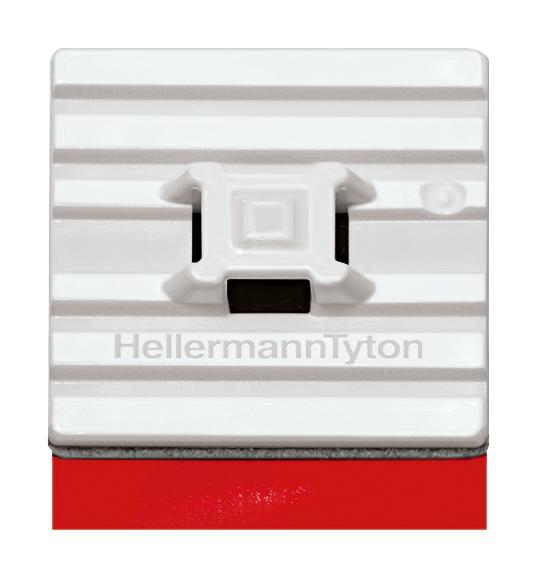 151-01528 CABLE-TIE MOUNTS, ADHESIVE, 28MM, WHITE HELLERMANNTYTON