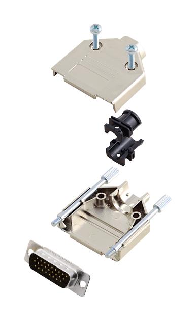 L17DTPK-M-15+L717HDA26P HD-D SUB CONNECTOR, PLUG, 26POS, SOLDER AMPHENOL ICC