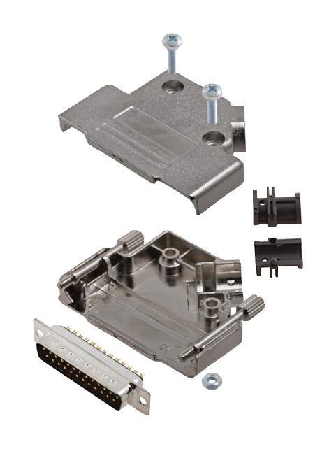 L17D45PK-M-25+L717SDB25P D SUB CONNECTOR, PLUG, 25POS, SOLDER AMPHENOL ICC