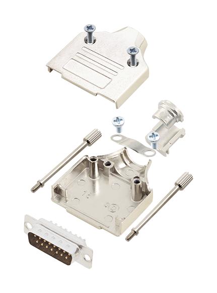 L17MHDM15+L717SDA15P D SUB CONNECTOR, PLUG, 15POS, SOLDER AMPHENOL ICC