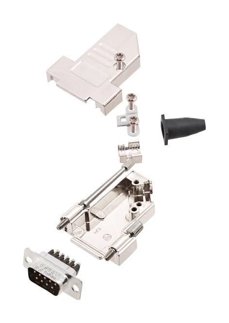 L17DTSL15-RG-LJS-S+L717DA15PST D SUB CONNECTOR, PLUG, 15POS, SCREW AMPHENOL ICC