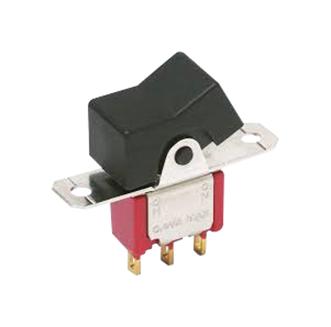 7105J1ZQE2 ROCKER SWITCH, SPDT, 5A, 120V, BLACK C&K COMPONENTS