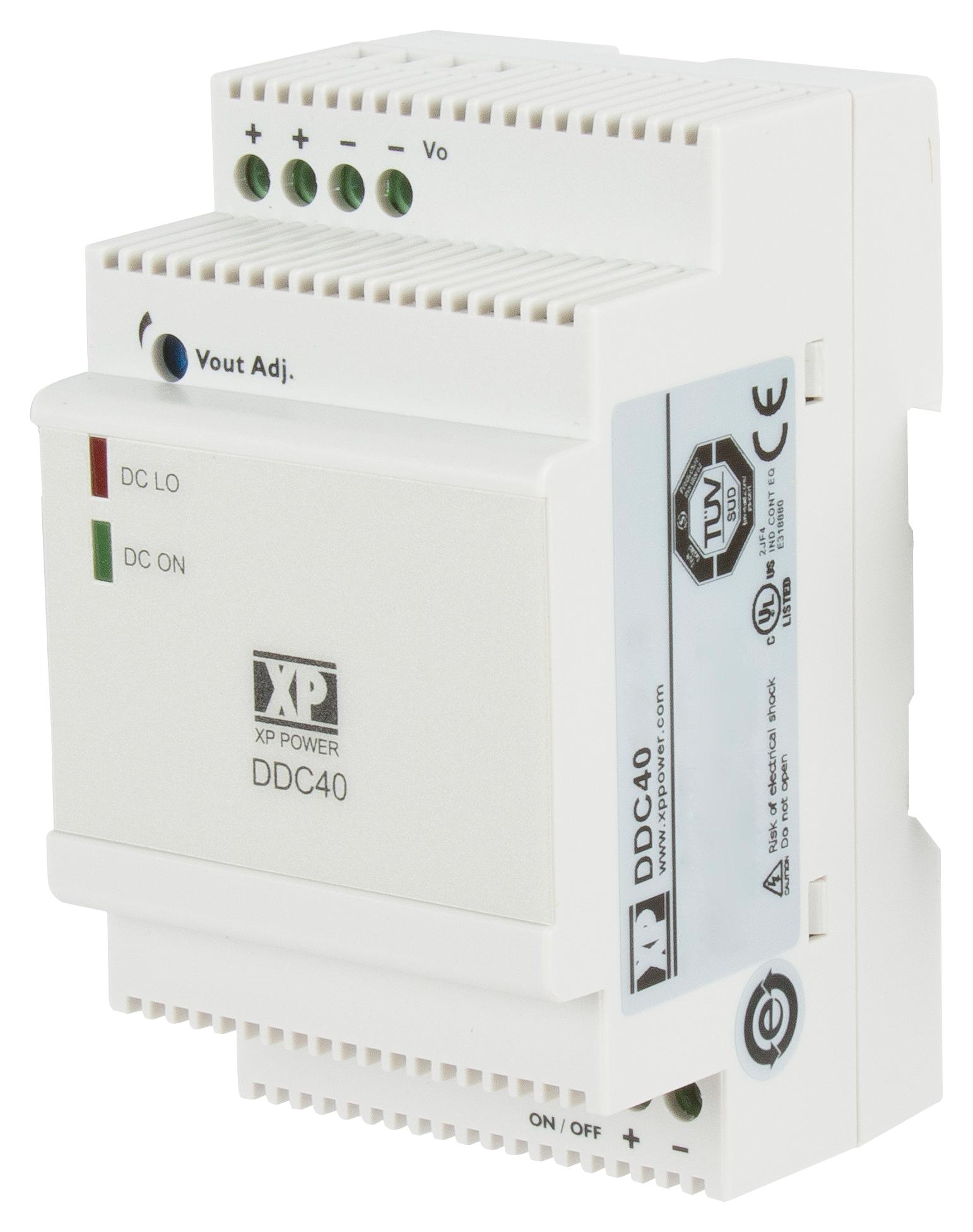 DDC4024S24 DC-DC CONVERTER, 24V, 1.7A XP POWER