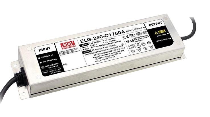 ELG-240-24B-3Y LED DRIVER PSU, AC-DC, 24V, 10A MEAN WELL