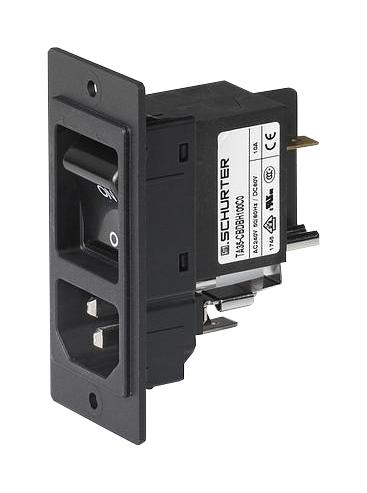 3-109-718 POWER ENTRY CONN, PLUG, 10A, 250VAC SCHURTER