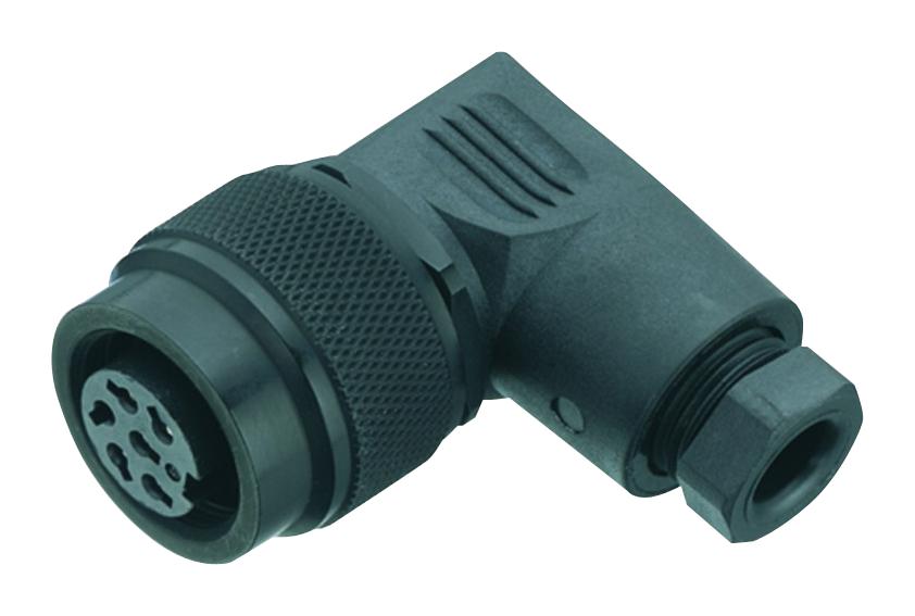 99-0122-106-06 CIRCULAR CONN, RCPT, R/A, 6POS, CABLE BINDER