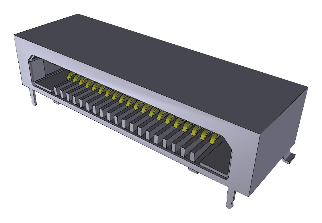 FCS8-20-01-L-S-A-TR CONNECTOR, I/O, RECEPTACLE, 20POS, SMD SAMTEC
