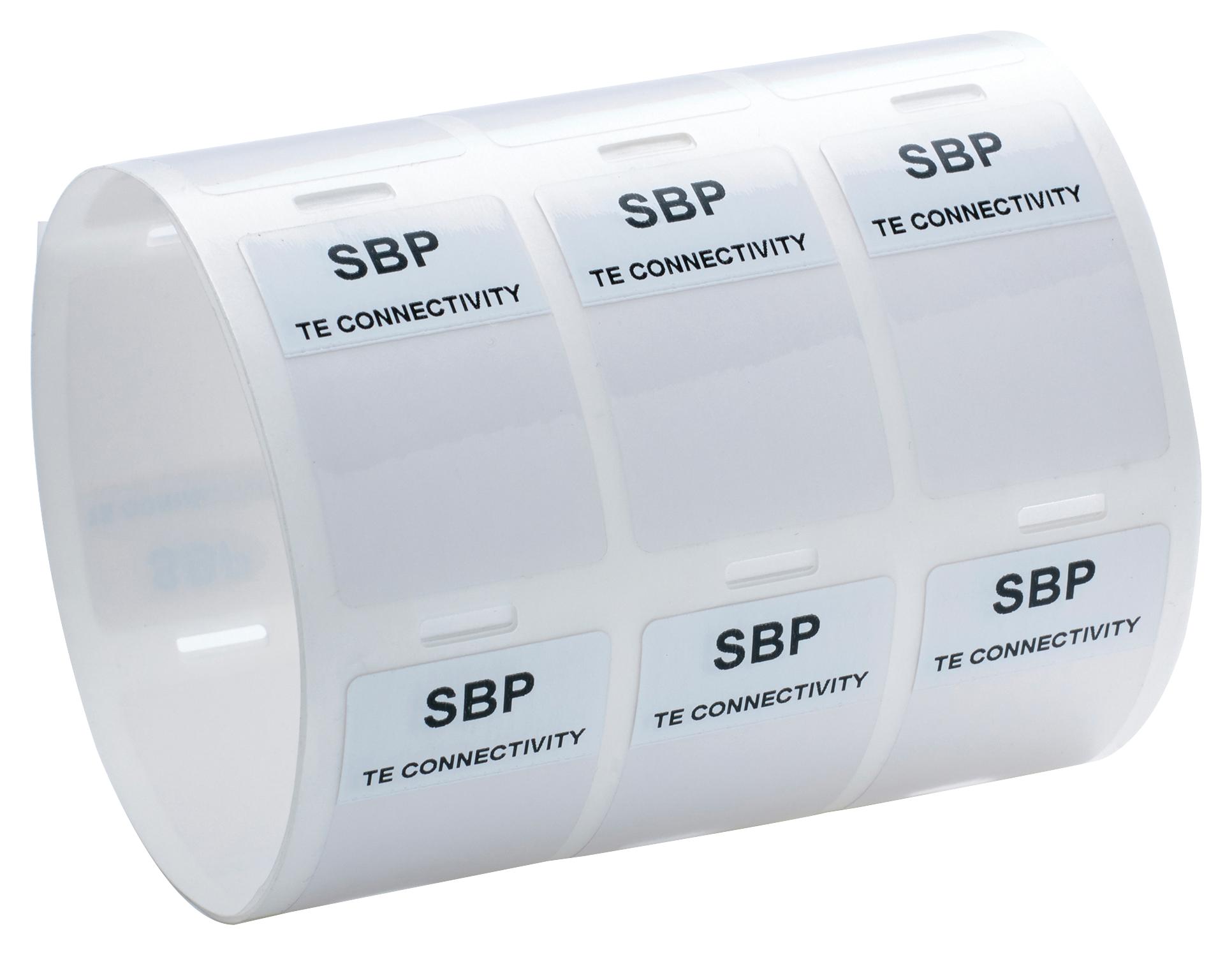 SBP050143WE10 LABEL, DIE-CUT, 36.5MM X 12.5MM TE CONNECTIVITY