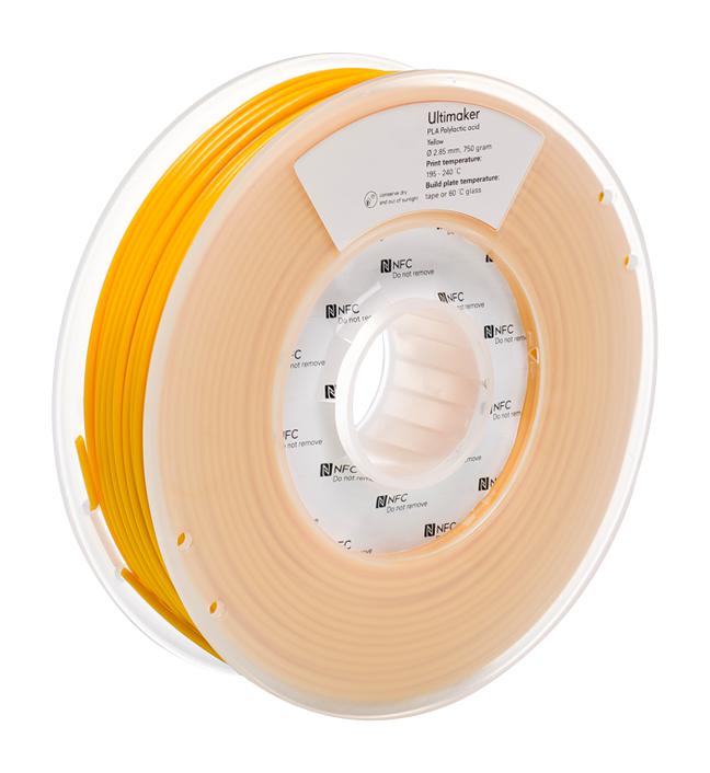 1619 FILAMENT, PLA - YELLOW - 750G ULTIMAKER