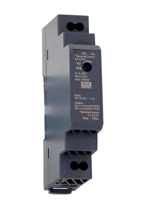 DDR-15L-12 DC-DC CONVERTER, 12V, 1.25A MEAN WELL