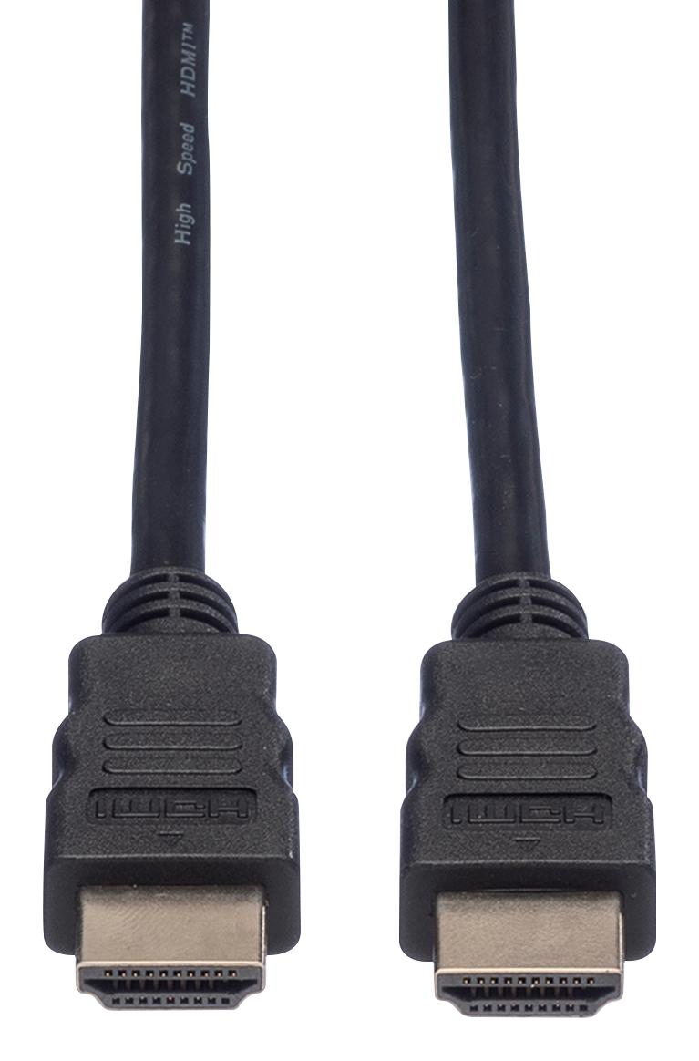 11.04.5548 CABLE, HDMI A PLUG-PLUG, 15M, BLACK ROLINE