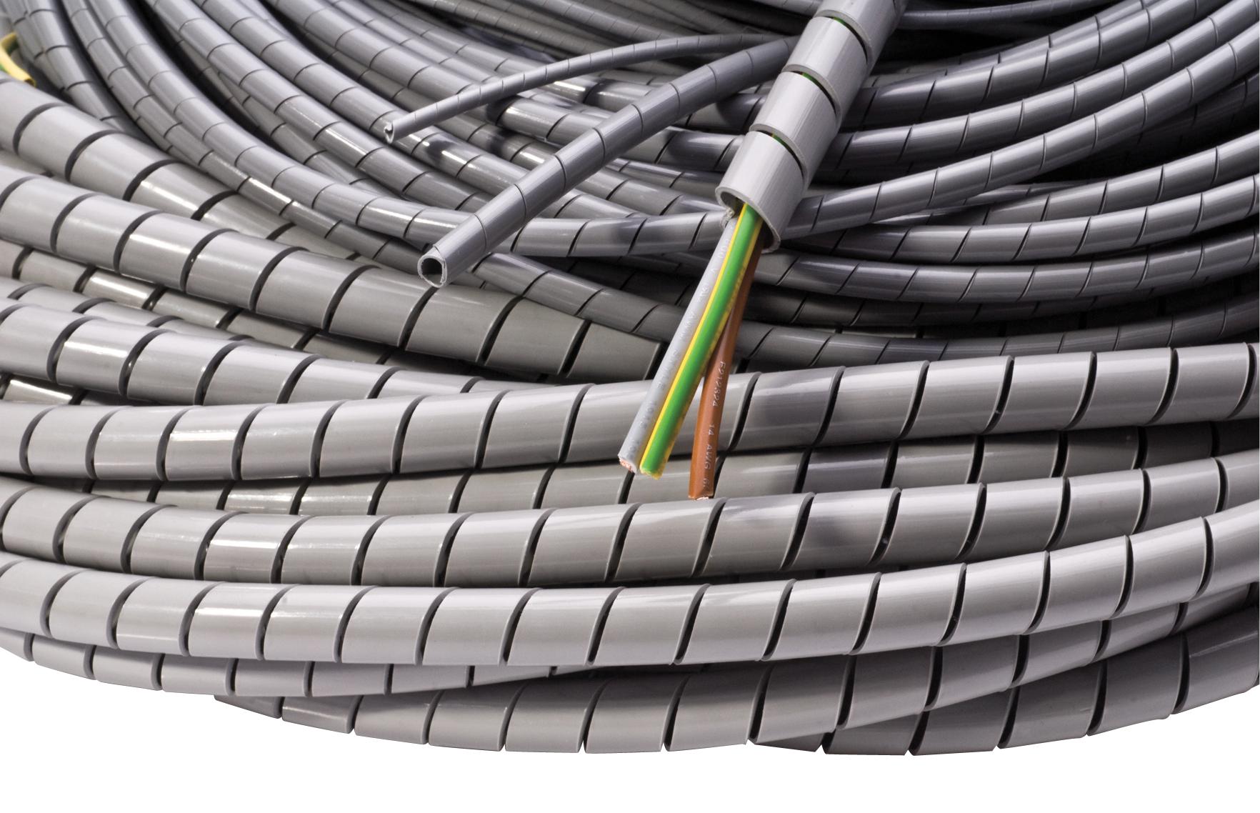 PP002662 SPIRAL BINDING, 3MM OD, GREY, 50M MULTICOMP PRO
