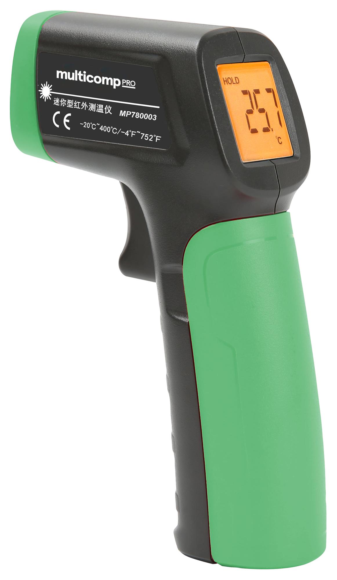 MP780003 INFRARED THERMOMETER, -20 TO 400 DEG C MULTICOMP PRO