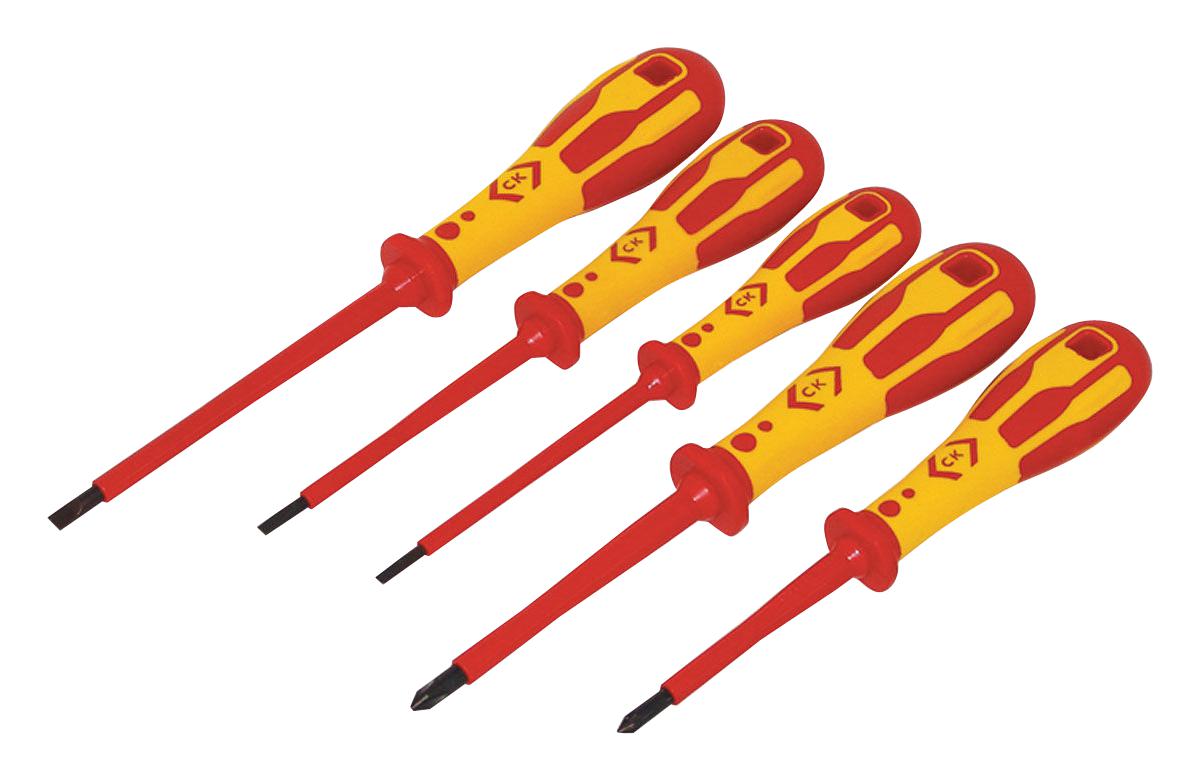 T49183D SCREWDRIVER SET, 5PC CK TOOLS