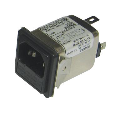 1609116-6 IEC FILTER, MEDICAL, 10A, 250VAC, QC TE CONNECTIVITY