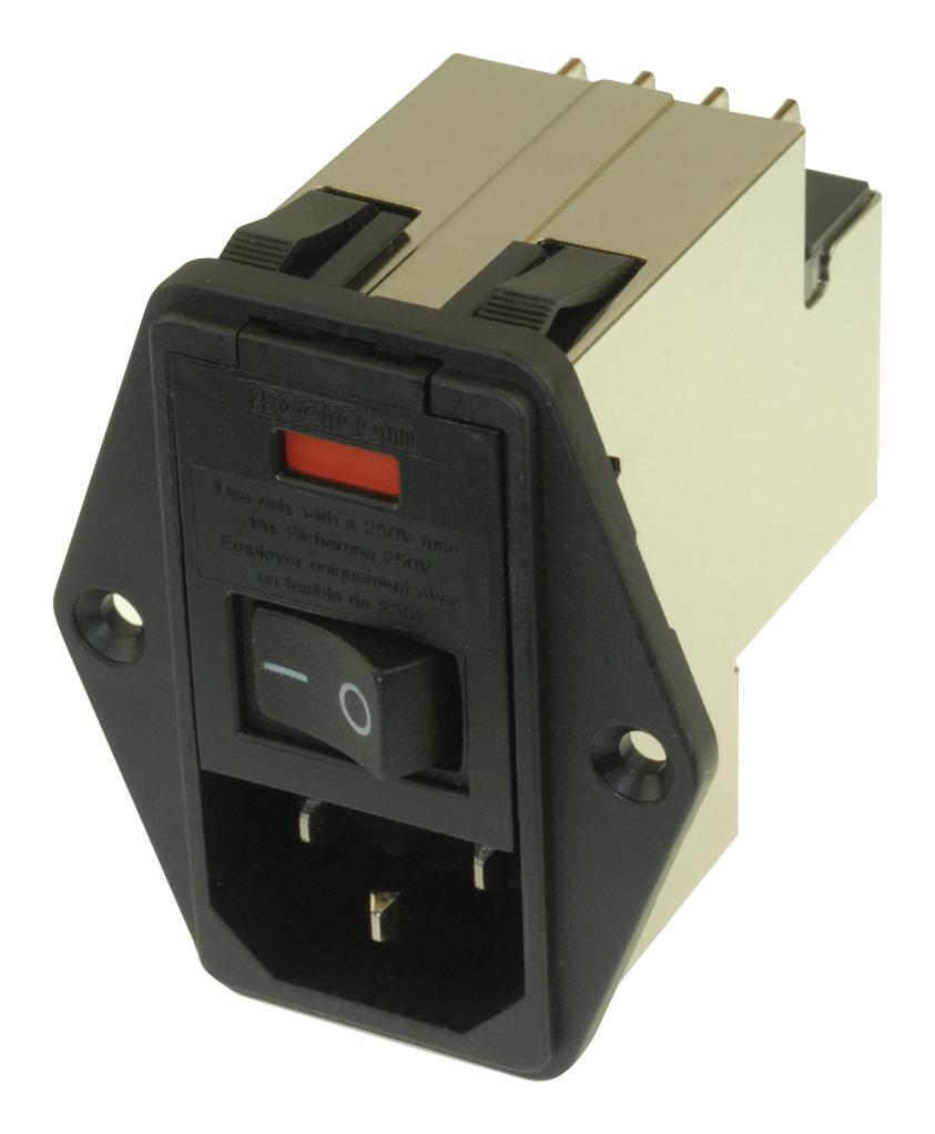 2-6609106-8 IEC FILTER, MEDICAL, 6A, 250VAC, QC TE CONNECTIVITY