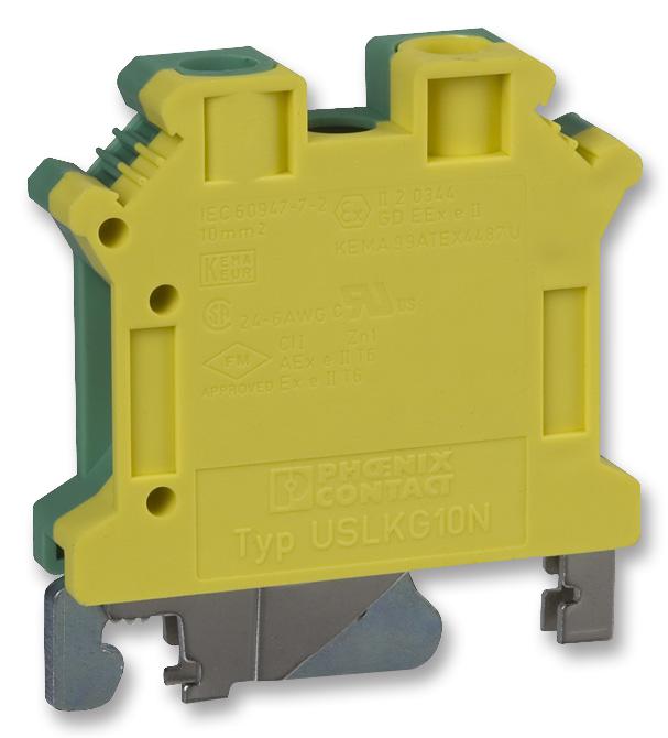 3003923 TERMINAL BLOCK, DIN RAIL, 2POS, 12AWG PHOENIX CONTACT