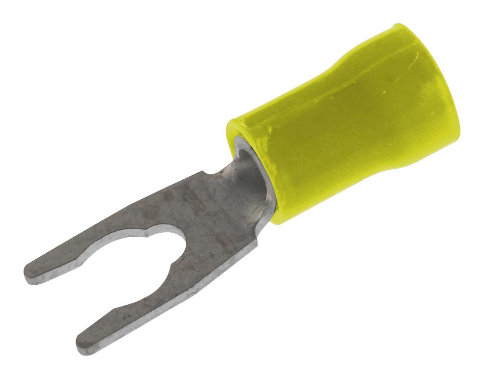 19099-0051 TERMINAL, FORK TONGUE, #10, 10AWG, YEL MOLEX