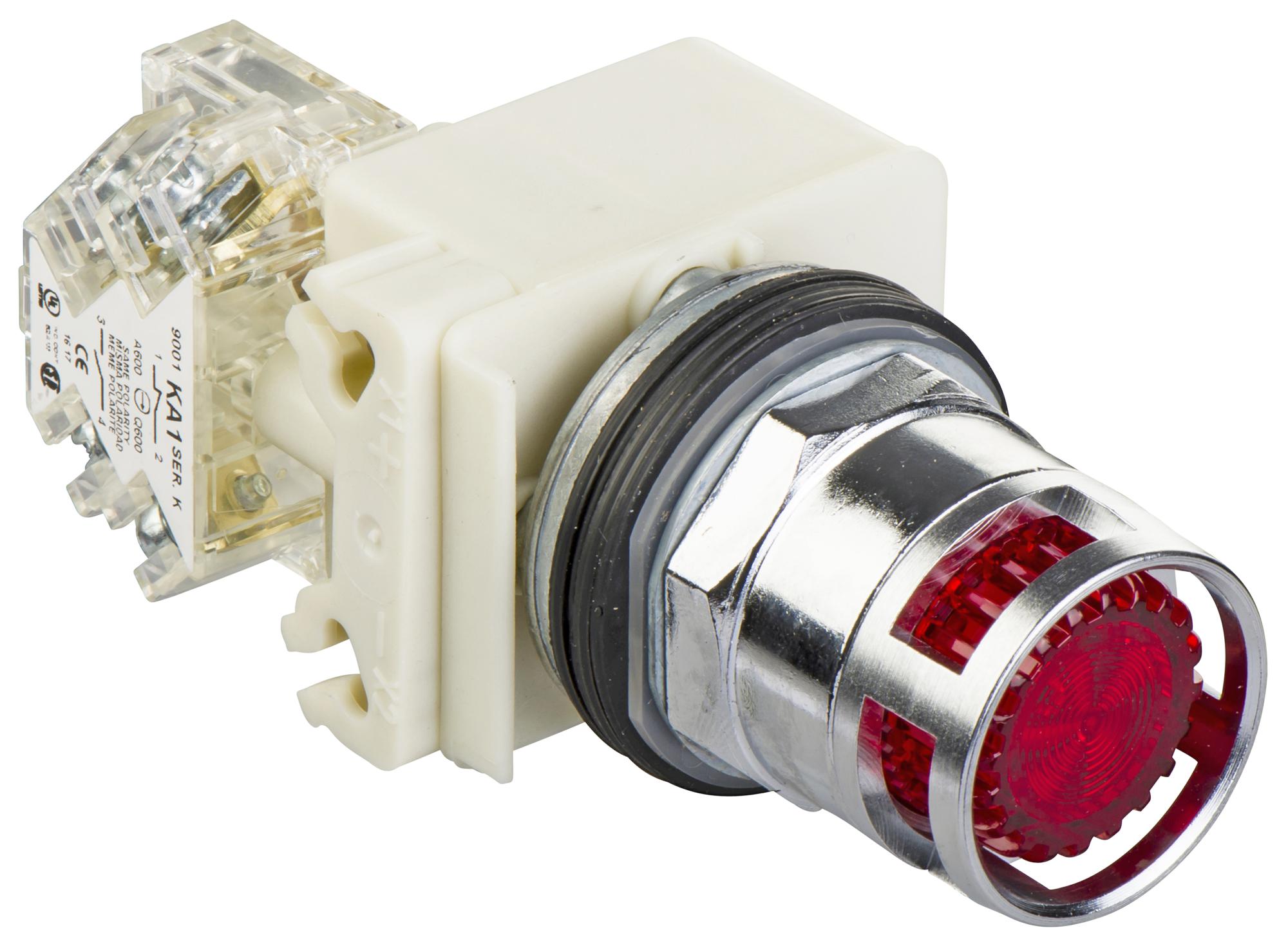 9001K3L35LRRH13 PB SWITCH, SPDT, 10A, 600VAC, PANEL SCHNEIDER ELECTRIC