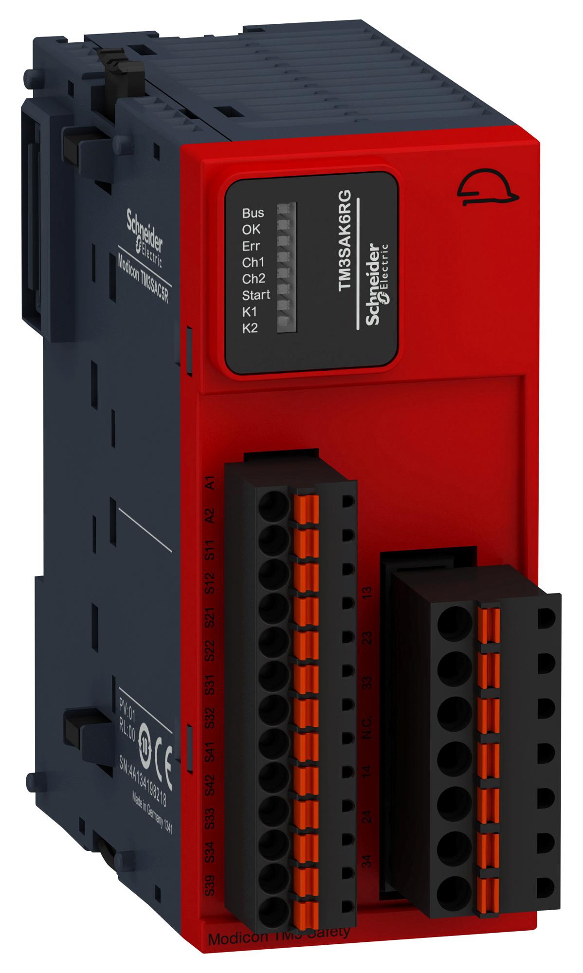 TM3SAK6RG SAFETY MODULE, 10V, 0.1A, SPRING SCHNEIDER ELECTRIC