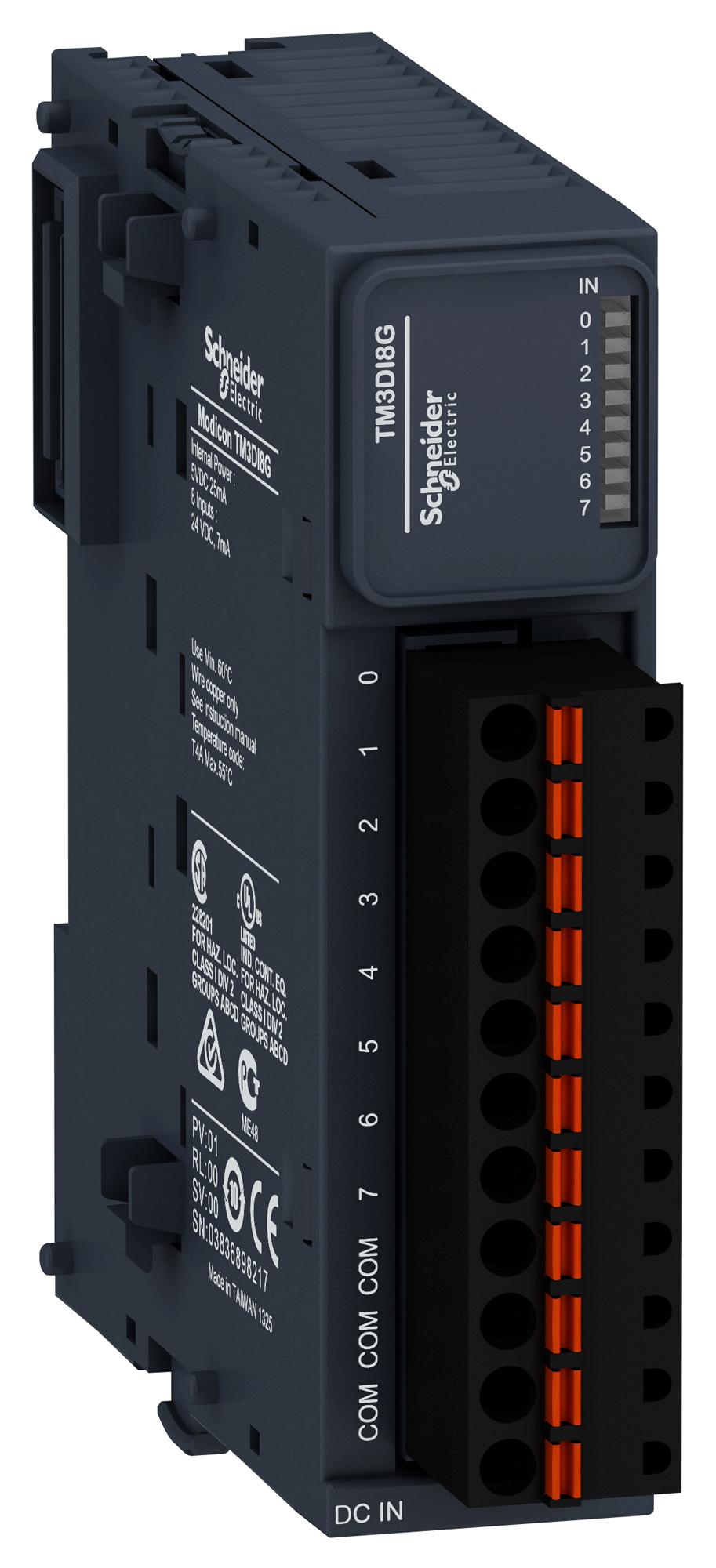 TM3DI8G DISCRETE INPUT MODULE, 8 I/P SCHNEIDER ELECTRIC