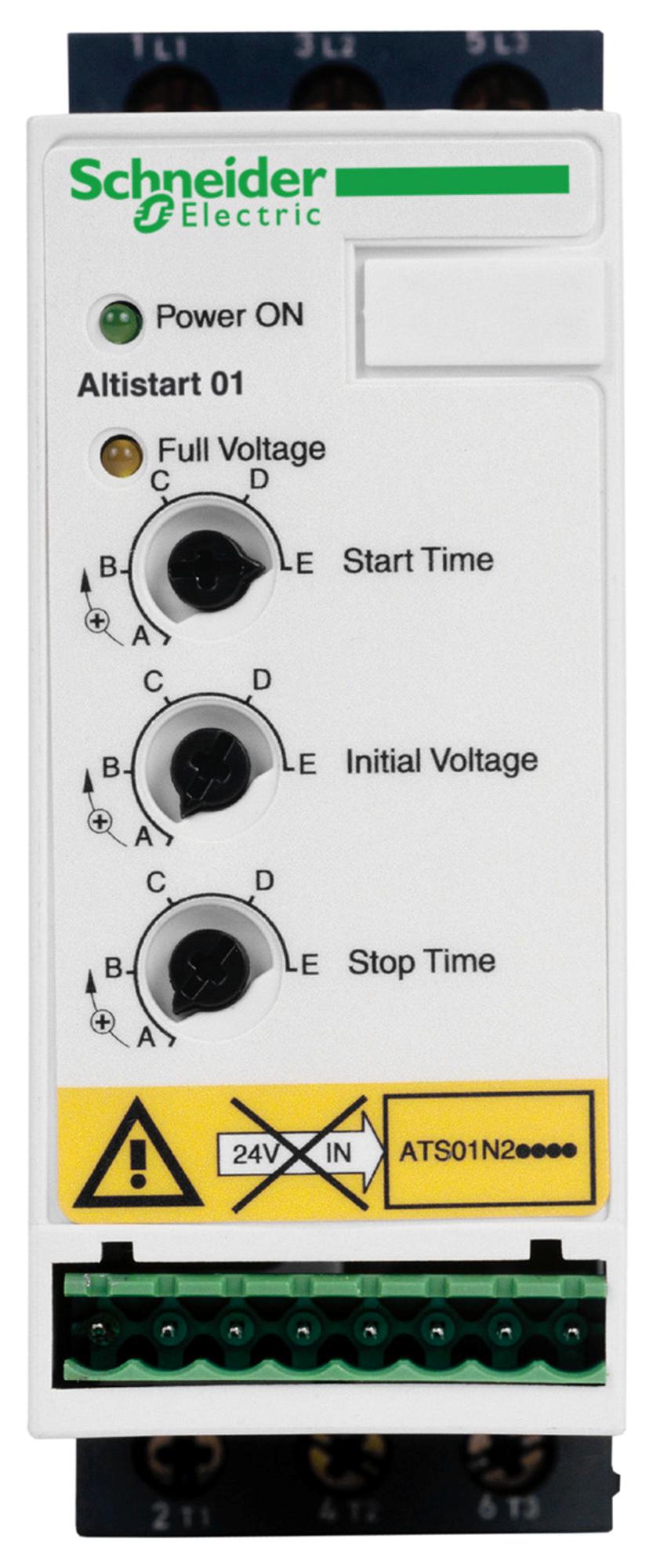 ATS01N206RT MOTOR STARTER, 3-PH, 6A, 480V SCHNEIDER ELECTRIC