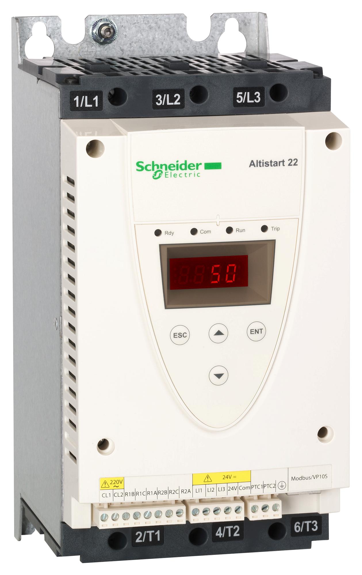 ATS22D32S6 SOFT STARTER, 3-PH, 32A, 18.5KW, 600VAC SCHNEIDER ELECTRIC