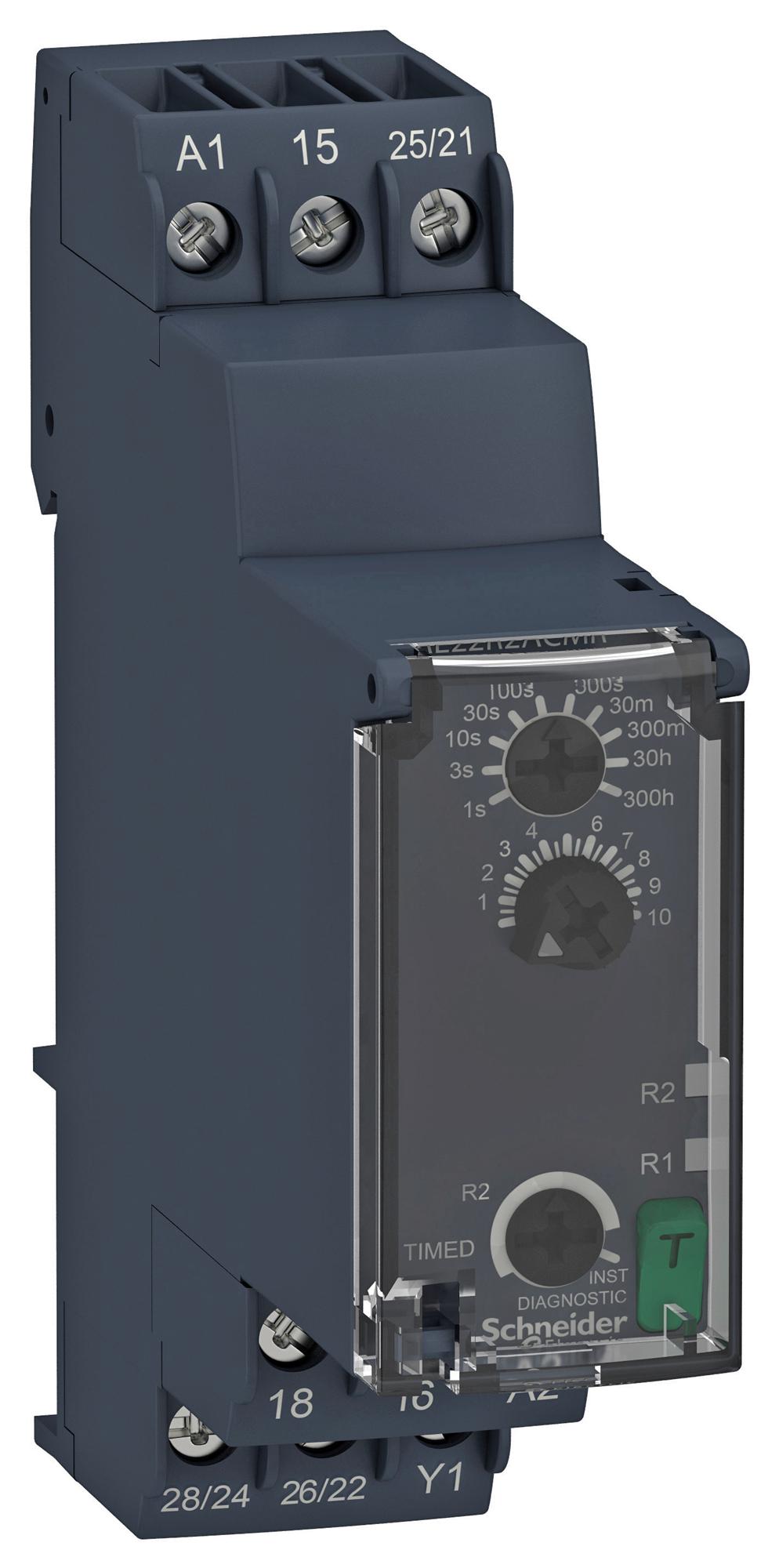 RE22R2ACMR TIME DELAY RELAY, SPDT, 300H, 250V, 8A SCHNEIDER ELECTRIC