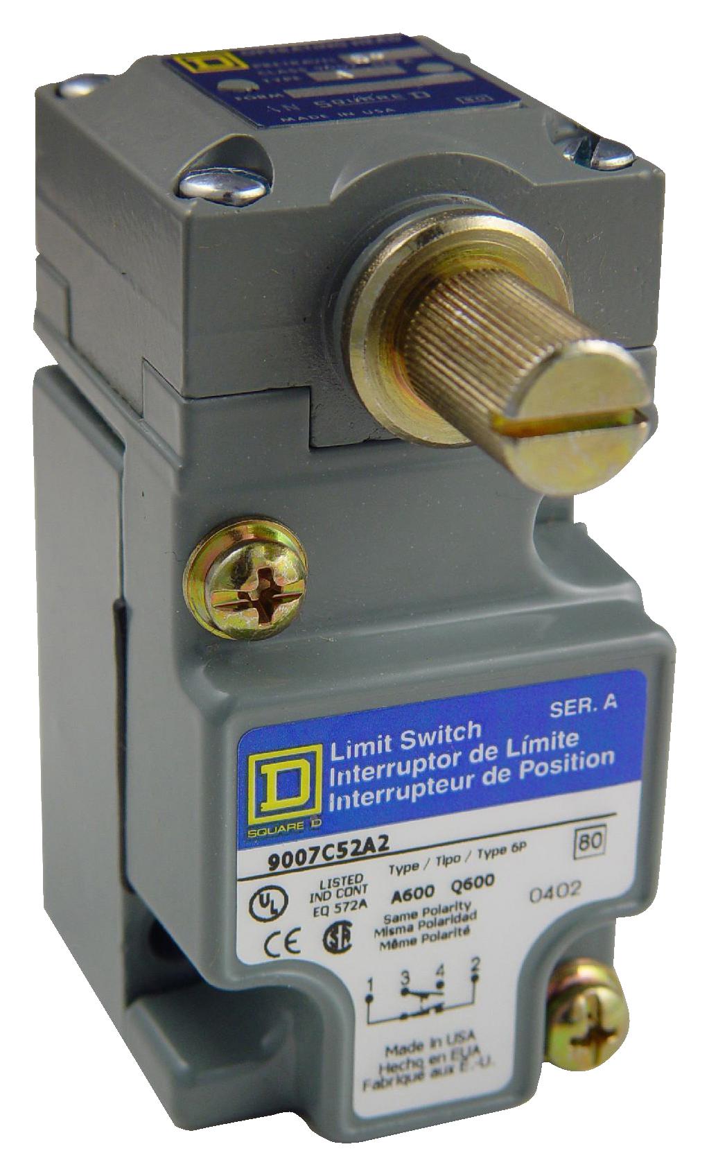 9007C52A2M11 LIMIT SWITCH, SPDT-DB, 6A, 120VAC SCHNEIDER ELECTRIC