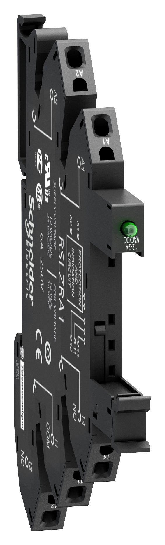 RSLZRA4 RELAY SOCKET, 6A, 230VAC, SPRING TERM SCHNEIDER ELECTRIC