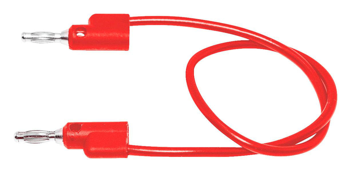 BU-PB24-2. TEST LEAD, STACK BANANA PLUG, 610MM MUELLER ELECTRIC