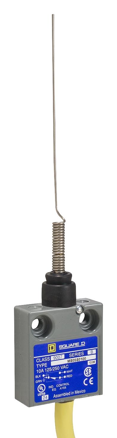 9007MS05S0300 LIMIT SW, CAT WHISKER, SPDT, 6A, 120V TELEMECANIQUE SENSORS