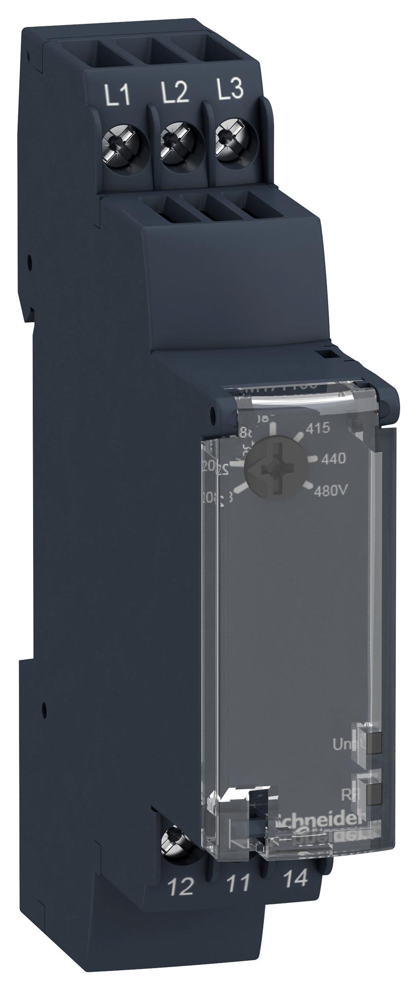 RM17TT00 PHASE MONITORING RELAY, SPDT, 208-480VAC SCHNEIDER ELECTRIC