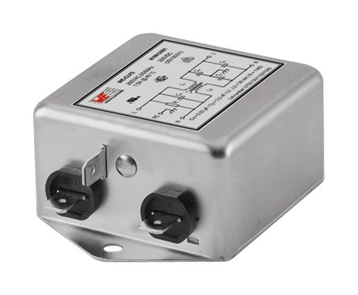 810912008 LINE FILTER, 1-PHASE, 8A, 250V, QC WURTH ELEKTRONIK