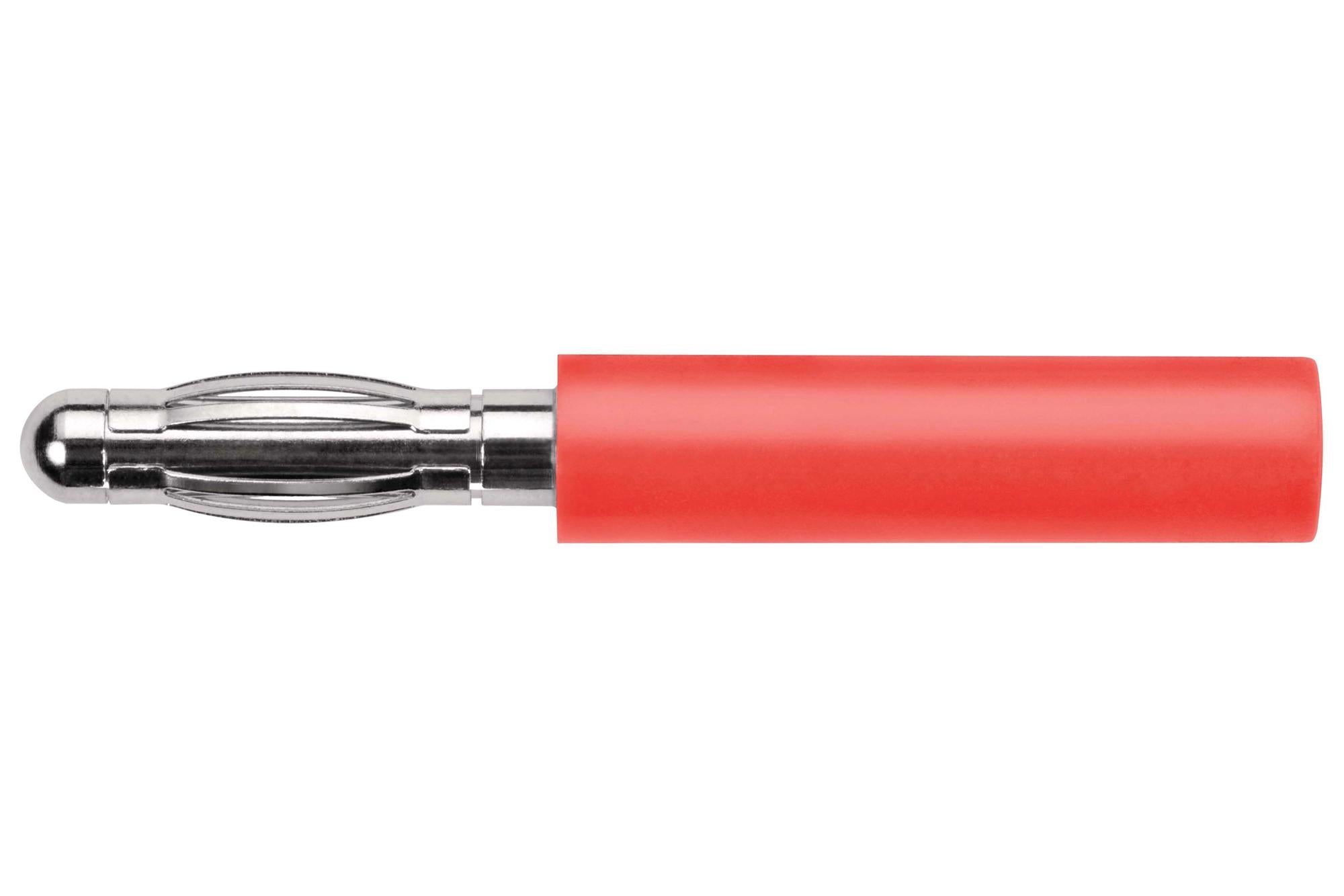 A 40-40 S NI / RT ADAPTER, BANANA, PLUG, 32A, RED, SOLDER SCHUTZINGER