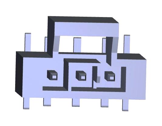 105431-1103 NANO-FIT HDR SMT VT SGL 3CKT TIN BLK MOLEX