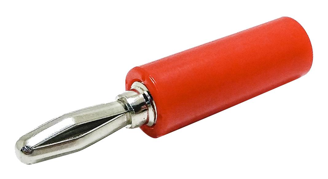 BU-00243-2 CONN, BANANA PLUG, 15A, RED MUELLER ELECTRIC