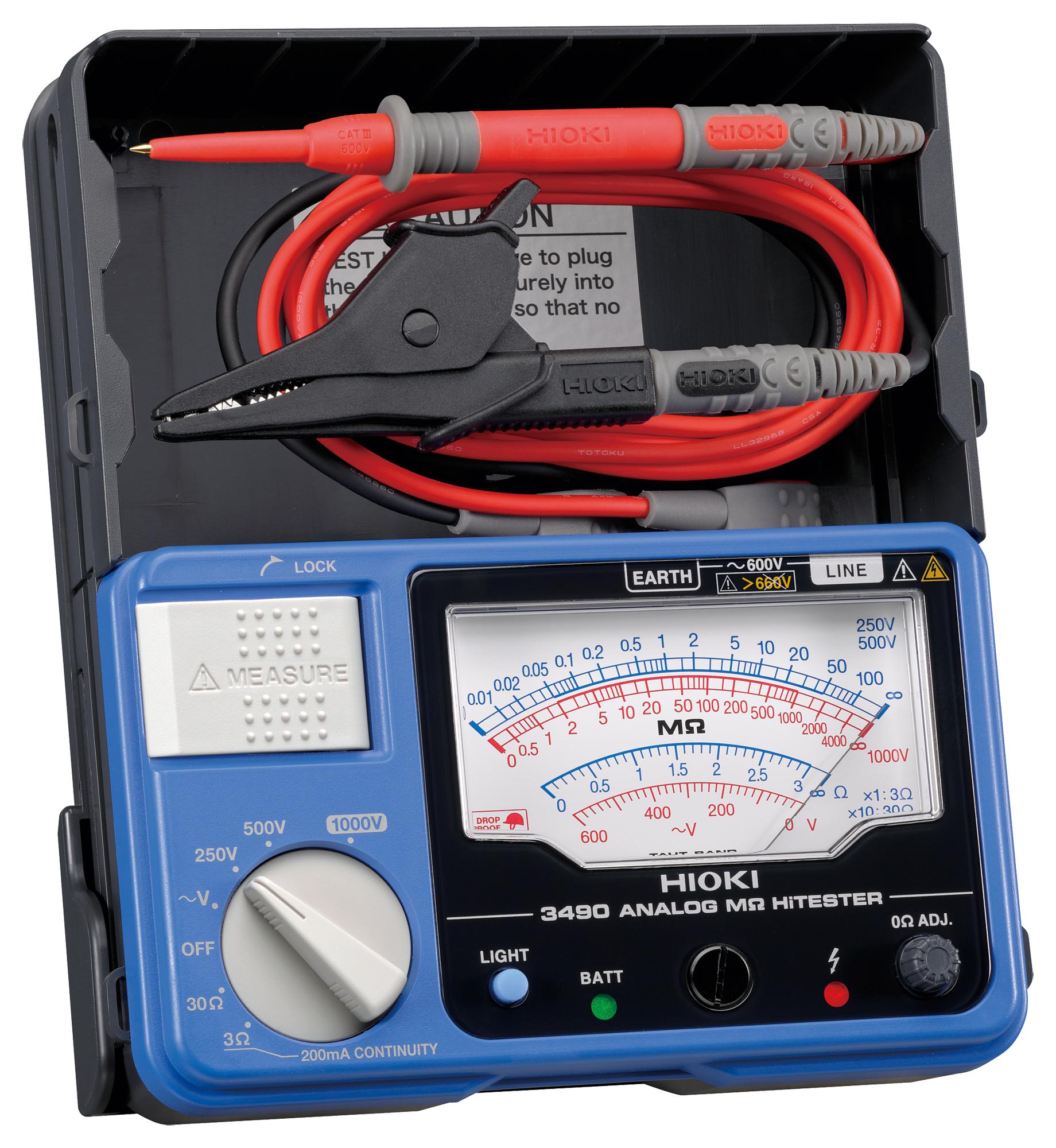 3490 INSULATION TESTER, 4GOHM, 1KV, 610G HIOKI