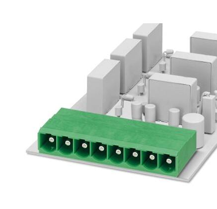 PC 6-16/ 3-G-10,16 BK TERMINAL BLOCK, HEADER, R/A, 3WAY, TH PHOENIX CONTACT