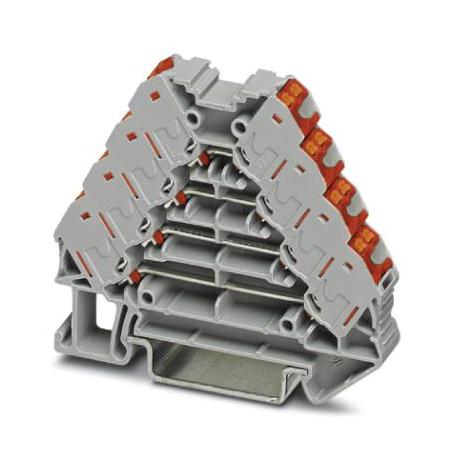PTRV 4 /RD MARSHALLING TERMINAL, 16WAY, 14AWG, GRY PHOENIX CONTACT