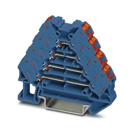 PTRV 4 BU/RD MARSHALLING TERMINAL, 16WAY, 14AWG, BLU PHOENIX CONTACT