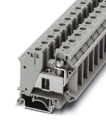 UTI 35 DIN RAIL TERMINAL BLOCK, 2WAY, 2AWG PHOENIX CONTACT