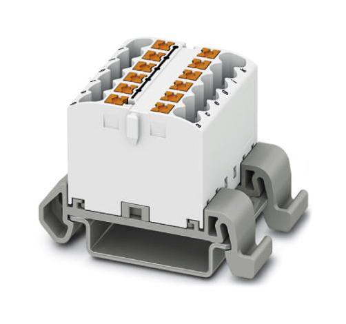 PTFIX 12X2,5-NS35A WH TB, DISTRIBUTION BLOCK, 12P, 12AWG, WHT PHOENIX CONTACT