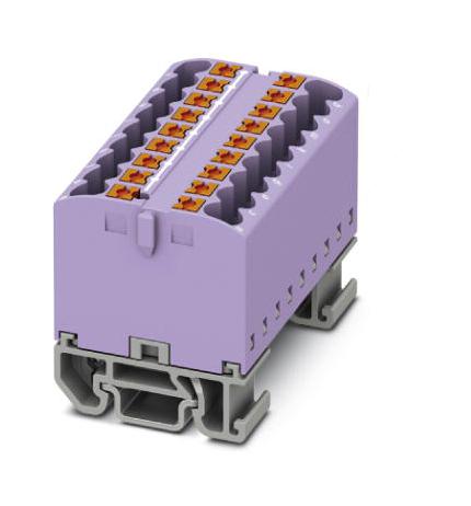 PTFIX 18X2,5-NS15A VT TB, DISTRIBUTION BLOCK, 18P, 12AWG, VIO PHOENIX CONTACT