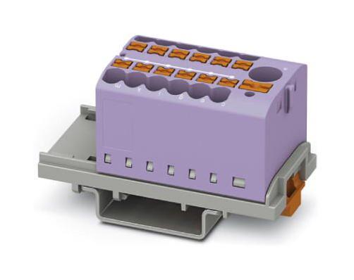 PTFIX 6/12X2,5-NS35 VT TB, POWER DISTRIBUTION, 13P, 12AWG, VT PHOENIX CONTACT